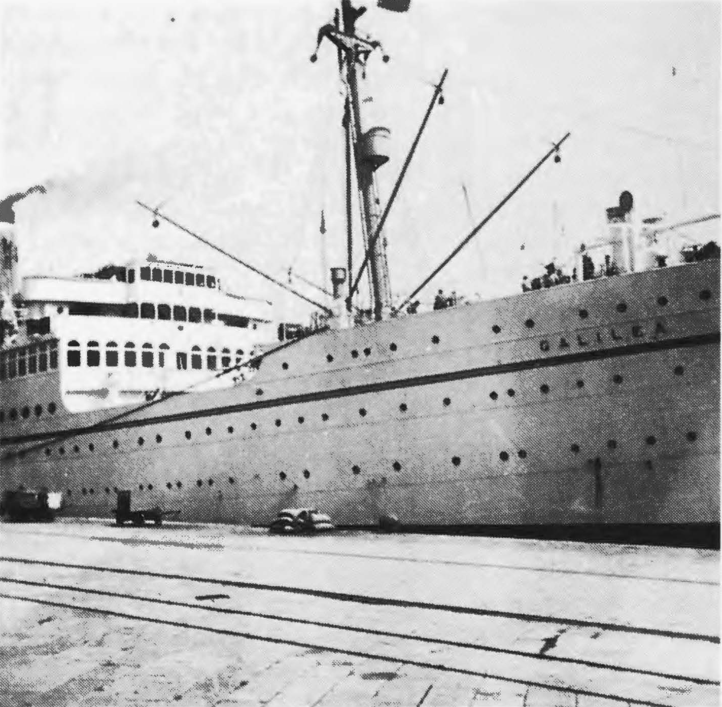 Auf dem Schiff Galiläa fuhr Liselotte Schäfer nach Israel.