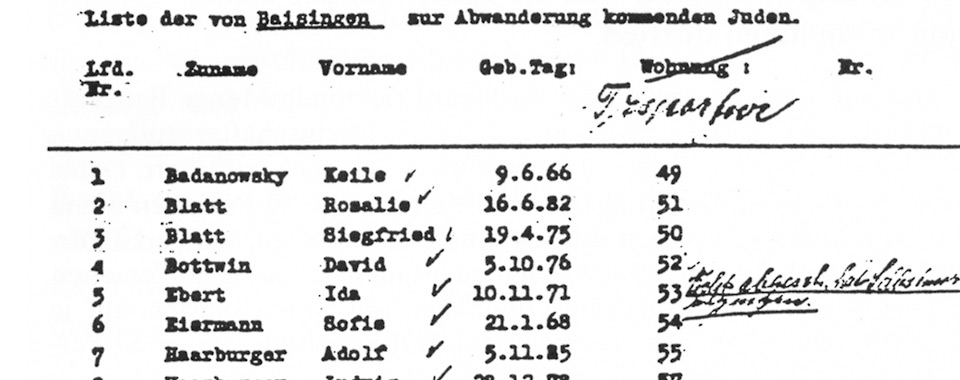 Deportationsliste