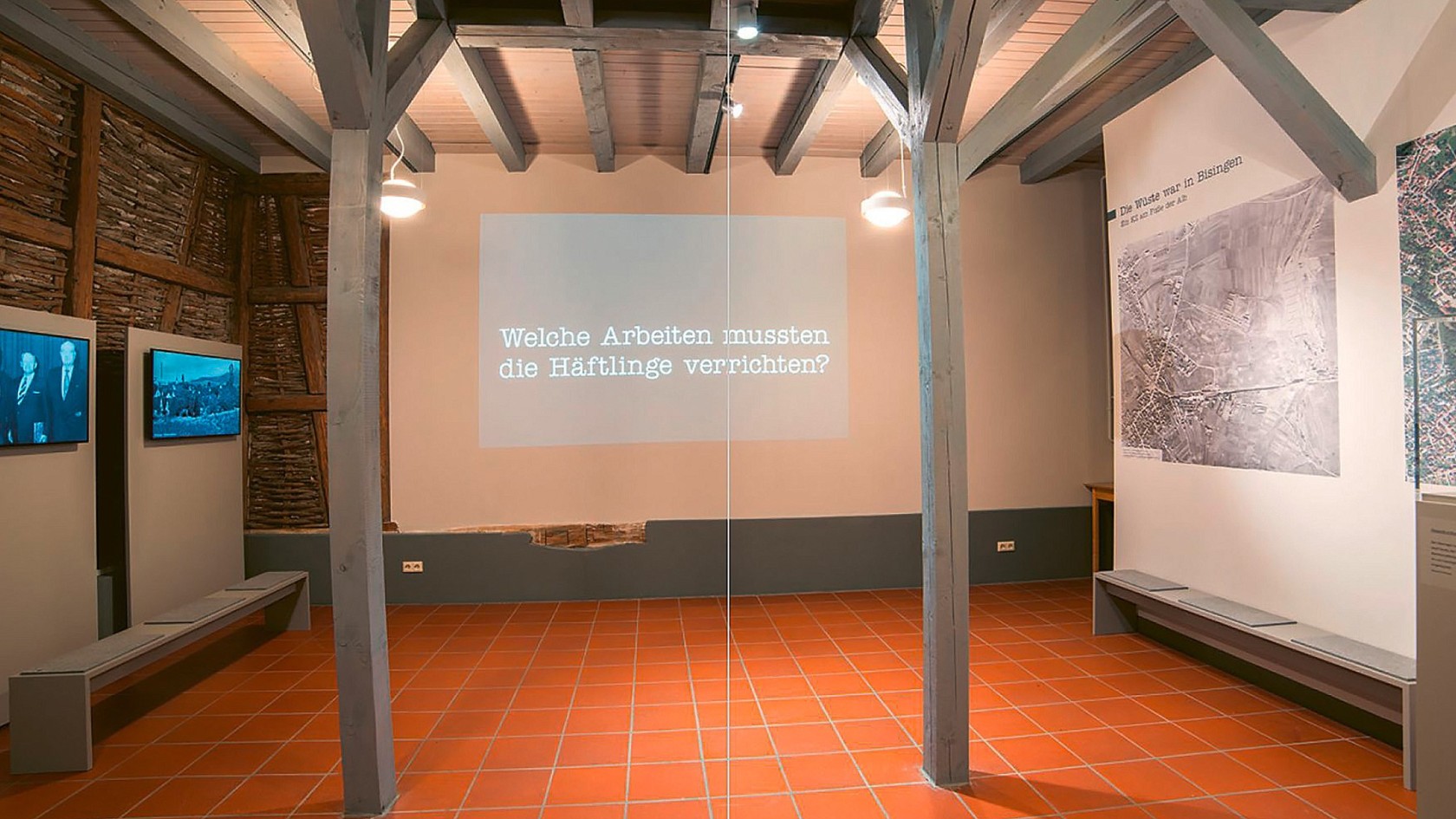 Dauerausstellung im Museum KZ Bisingen