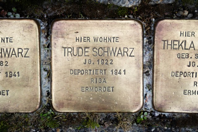 Stolperstein "Trude Schwarz" (Rexingen)